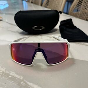 Oakley Sutro Prizm Lenses, 
Matte White Frame